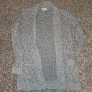Market & Spruce Heather Gray Open Front Cardigan